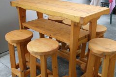 Bar Leaner and Stools